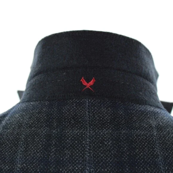 Cardinal of Canada NWT Wool Sport Coat Size 42R US In Gray & Blue Birdseye Plaid